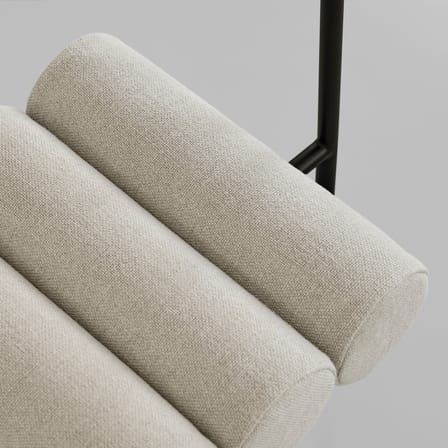 Sedia imbottita Hiro tessuto beige - 101 COPENHAGEN