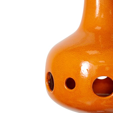 Suspension Dangle céramique orange / Ø 24 x H 31.5 cm - HK LIVING