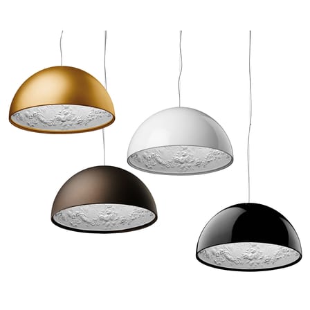 Suspension Skygarden 1 métal pierre or / Ø 60 cm - Plâtre & aluminium - Flos