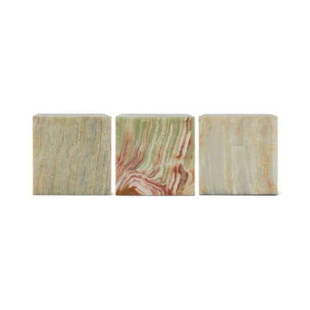 Table d'appoint Onyx Marble Block / 35 x 35 x H 35 cm - HK LIVING