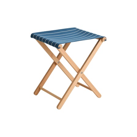 Tabouret pliant Outdoor Market tissu bleu / Jasper Morrison - Hay