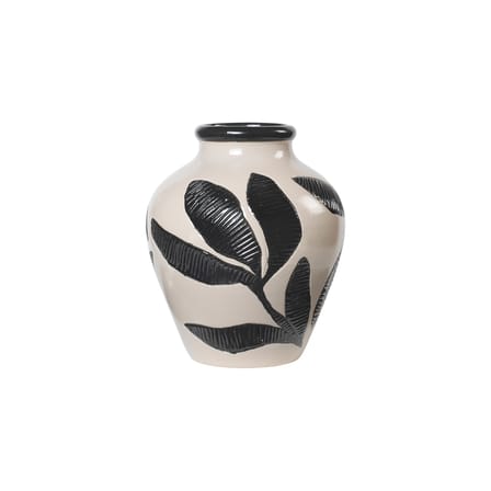 Vase Herbert céramique noir / Ø 25 x H 30 cm - BROSTE COPENHAGEN