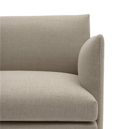 Canapé 2 places Outline tissu beige / L 170 cm - Muuto