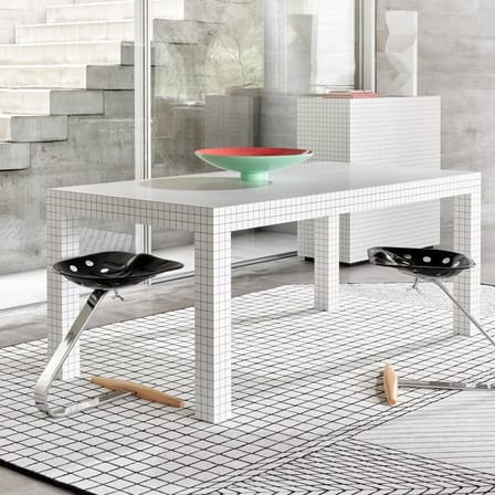 Centre de table Cuculia plastique rouge / Alessandro Mendini, 1985 - Ø 51 x H 12 cm - Zanotta
