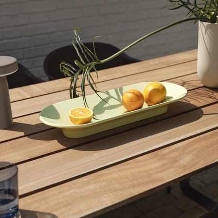Centre de table Mere céramique vert / Plat - 51,5 x 21,5 cm - Muuto