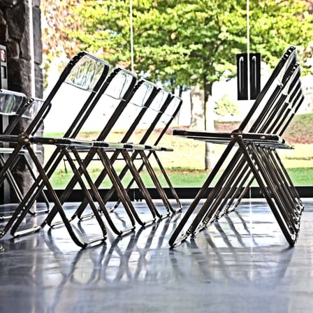 Chaise pliante Plia plastique transparent / Giancarlo Piretti, 1967 - ANONIMA CASTELLI