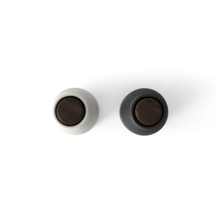 Ensemble moulins sel & poivre Bottle N&B noyer / Silicone soft touch - Audo Copenhagen
