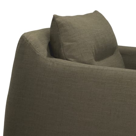Fauteuil rembourré Weave tissu vert - Ethnicraft