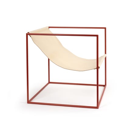 Fauteuil Solo Seat cuir beige - valerie objects