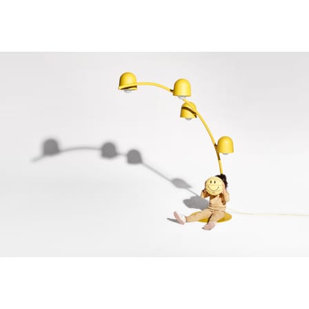 Lampadaire Big Lebow métal jaune / H 234 x L 186 cm - 4 abat-jours orientables - Fatboy