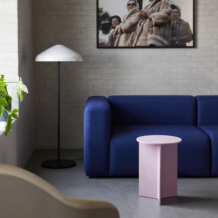 Lampadaire Pao verre blanc / Ø 47 x H 120 cm - Hay