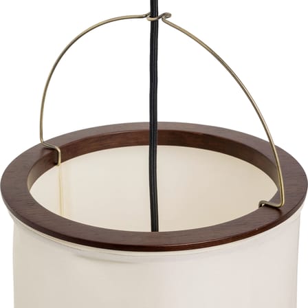 Lampadaire Silk Lantern beige / Soie naturelle - 1951 - Gubi