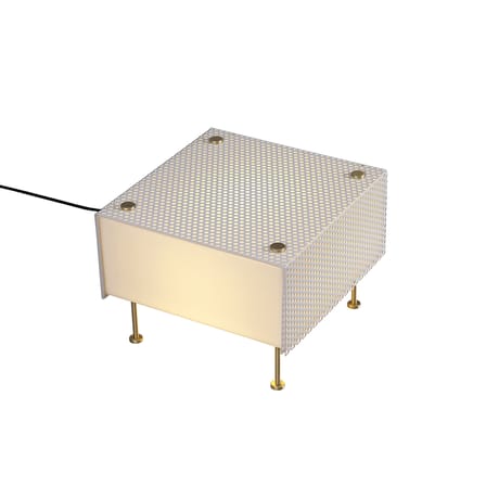 Lampe de table G61 Small métal blanc / Réédition 1959, Pierre Guariche - SAMMODE STUDIO