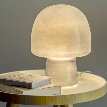 Lampe de table Paddy verre bleu / Ø 20 x H 26,5 cm - Bloomingville
