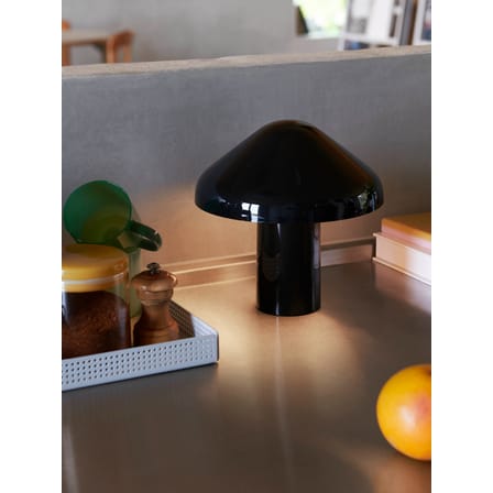 Lampe extérieur sans fil rechargeable Pao plastique gris - Hay