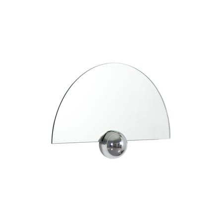 Miroir mural Sphera Half Moon métal argent / L 60 x H 37 cm - Moustache