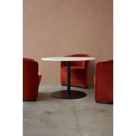 Runder Tisch Harbour marmor weiß / Ø 80 cm - Marmor - Audo Copenhagen