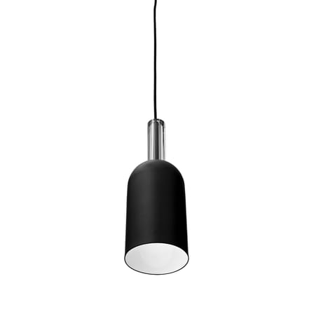 Suspension Luceo Cylindre métal noir / Ø 12 x H 35 cm - AYTM