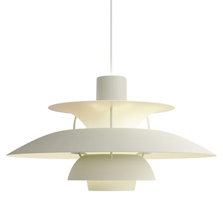 Suspension PH 5 métal gris / Ø 50 cm - Poul Henningsen, 1958 - Louis Poulsen