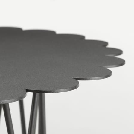 Table basse Flower Small métal gris / By Alexander Girard, 1977 - Ø 60 cm - Vitra