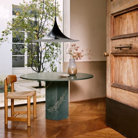 Table ronde Epic Outdoor vert / Ø 130 cm (4 personnes) - Quartzite - Gubi