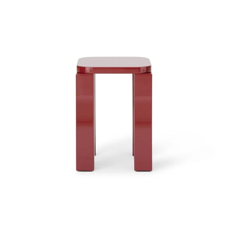 Tabouret Atlas bois rouge / Carré - NEW WORKS
