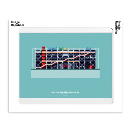 Affiche Le Duo - Archi Musée Pompidou France papier multicolore / 40 x 50 cm / Seconde vie - Image Republic