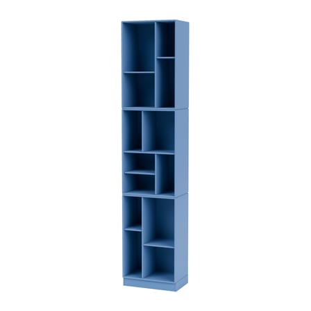 Bibliothèque Loom bois bleu / L 46.8 x P 30 x H 215.8 cm - MONTANA