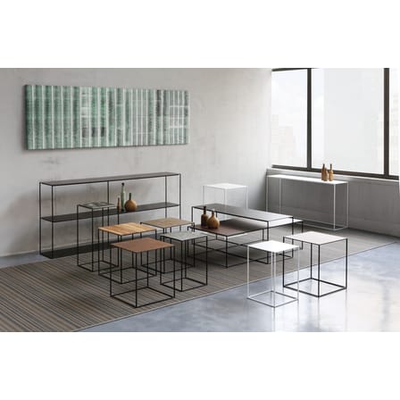 Bibliothèque Slim Irony métal blanc / L 180 x H 82 cm - Zeus
