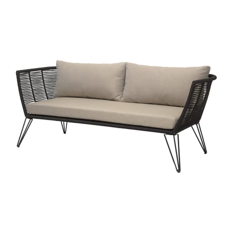 Canapé de jardin 3 places Mundo / L 175 cm - Fils PVC - Bloomingville