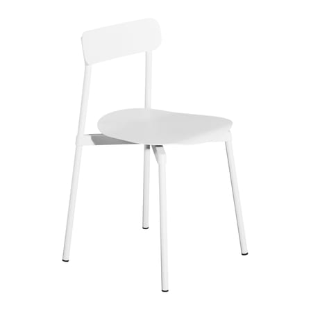 Chaise empilable Fromme métal blanc / Aluminium - Petite Friture