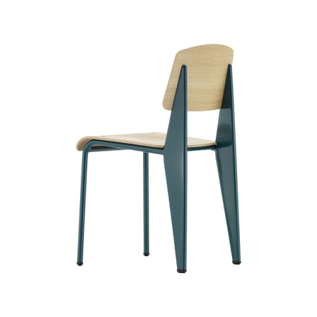 Chaise Standard bleu bois naturel / Jean prouvé, 1934 - Vitra