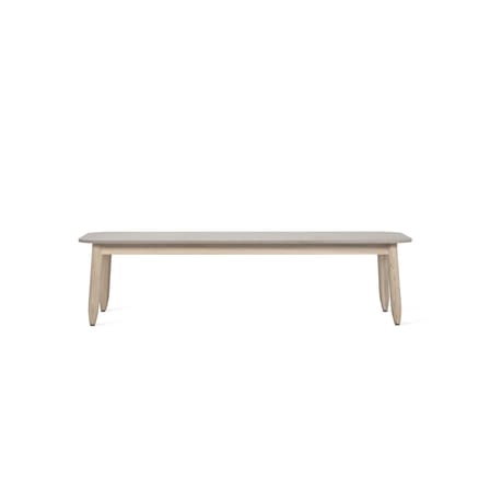 Couchtisch David keramik grau holz natur / Keramik & gealtertes Teakholz - 129 x 45 cm - Vincent Sheppard