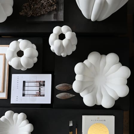 Coupe Bloom Medium céramique blanc / Ø 28,5 x H 10,5 cm - 101 COPENHAGEN