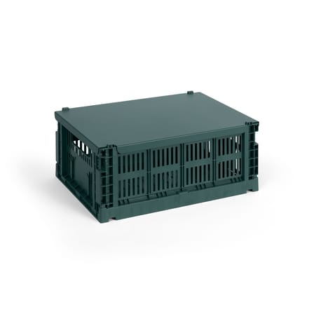 Couvercle  métal vert / Pour panier Colour Crate Medium 26,5 x 34,5 cm - Hay