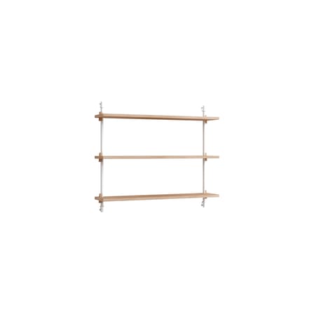 Étagère Wall Shelving – ws.65.1 bois naturel / L 85 x H 65 cm x Prof. 17,5 cm - MOEBE