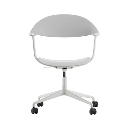 Fauteuil à roulettes Mynt gris / Plastique recyclé - Vitra