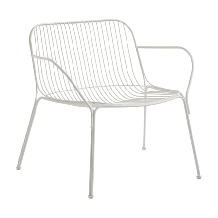Fauteuil bas HiRay métal blanc - Kartell