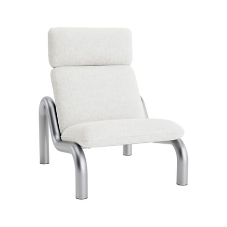 Fauteuil rembourré Tube tissu blanc - Normann Copenhagen