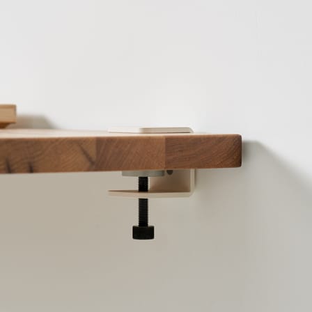 Fixation murale Bracket métal blanc - TIPTOE