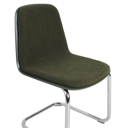 Gepolsterter Stuhl Brink textil grün - Muuto
