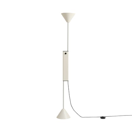 Lampadaire Twist métal blanc / Hauteur réglable - Hay