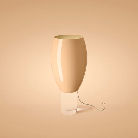 Lampe de table Buds 1 verre beige / Ø 26 x H 57 cm - Foscarini