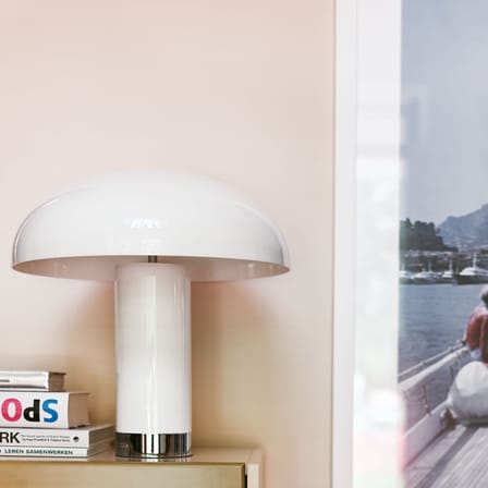 Lampe de table Lounge blanc / Ø 47 x H 49 cm - HK LIVING