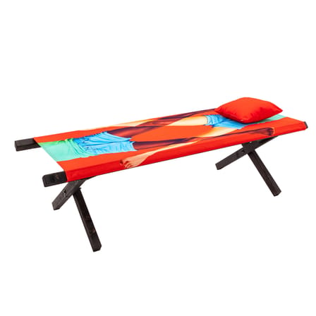 Méridienne pliable Toiletpaper - Scissors bois multicolore / Lit de jour - Seletti