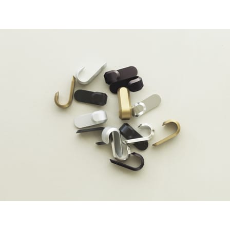 Set de 2 patère Curve Mini métal / H 5,8 cm - Normann Copenhagen