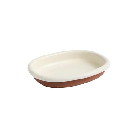 Plat de service Barro Large céramique blanc / 36 x 27 cm - Hay