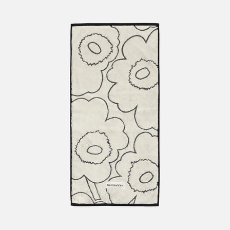 Serviette de toilette Piirto Unikko beige / 50 x 100 cm - Marimekko