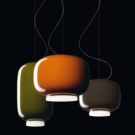 Suspension Chouchin n°2 verre vert / Ø 22 x H 43 cm - Foscarini