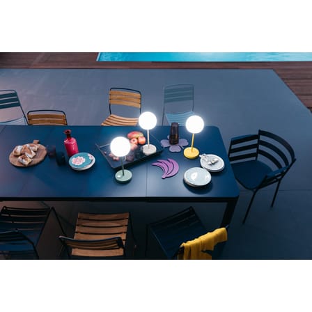 Table à rallonge Ribambelle XL métal vert / L 149 à 299 cm - 6 à 14 personnes - Fermob
